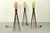 Celloid Plissee Lamp with Wood Stand, 1960s For Sale - Image 12 of 16