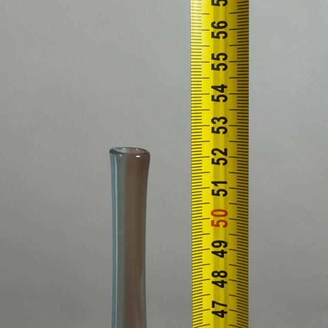 20th Century Modern Smoked Green Water Glass Vase by K Engman for Kosta Boda For Sale - Image 10 of 11