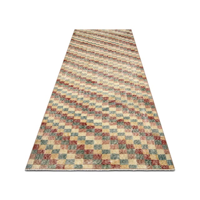 1960s Zeki Muren Mid-Century Modern Turkish Runner For Sale - Image 5 of 6