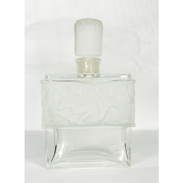 Mid 20th Century Mid 20th Century R. Lalique Designed 'Les Îles D'Or' Crystal Perfume Bottle & Stopper for Molinard Paris For Sale - Image 5 of 5