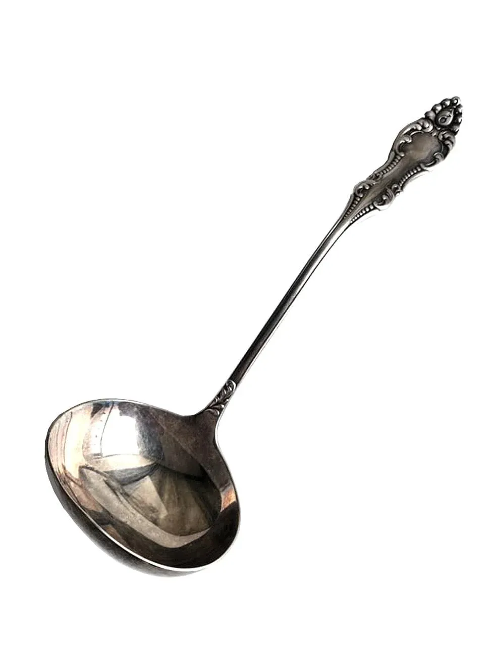 1930s Wm. A. Rogers A1 Solid Soup Ladle Carlton Pattern