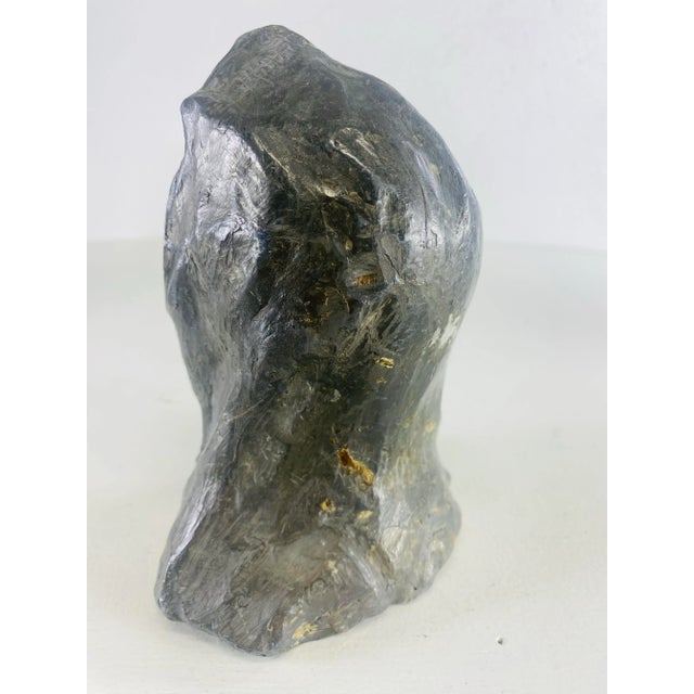 1920s Early 20th Century Rustic French Solid Zinc Sculpture of a Woman For Sale - Image 5 of 8