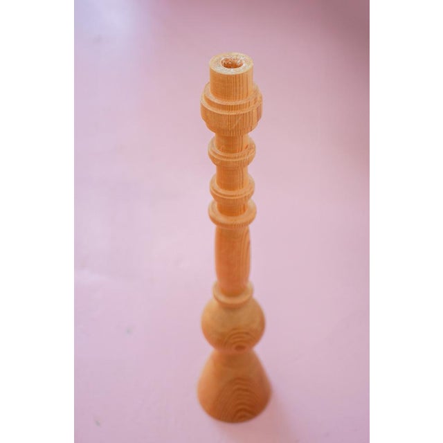 Pine Candleholder in the style of Erik Höglund for Boda, Sweden, 1970s For Sale - Image 6 of 17