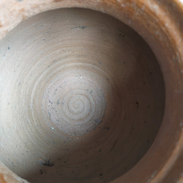 Vintage 20th Century Earthenware Jar Vase With Bamboo and Wickerwork For Sale - Image 14 of 18