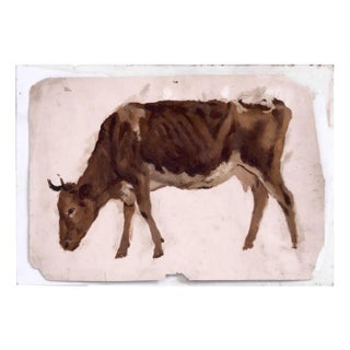 French Painting, 19th-Century, Oil on Paper For Sale