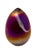 Purple Mid 20th Century Art Glass Eggs- Set of 2 For Sale - Image 8 of 13