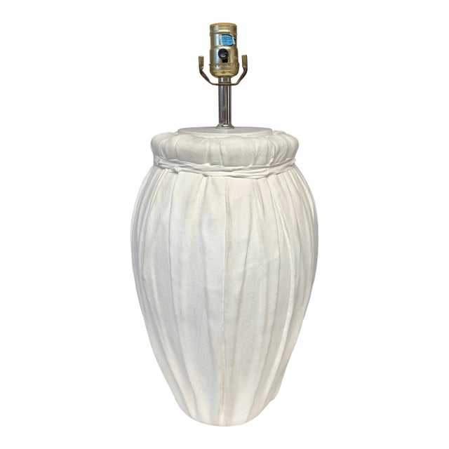 Postmodern Draped Plaster Lamp After John Dickinson Trompe l'Oeil For Sale