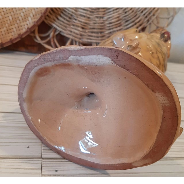 Ceramic French Majolica Cockatoo Parrot Bird Sculpture Figurine For Sale - Image 7 of 12