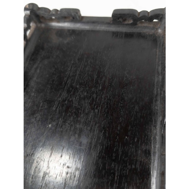 19th Century Chinese Carved Hardwood Display Stand Base in Hongmu or Zitan For Sale - Image 11 of 11
