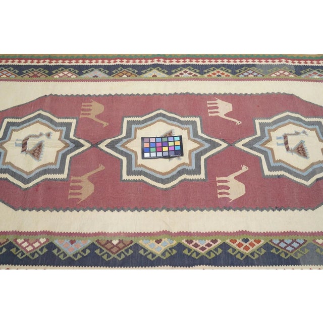 Vintage Kilim Rug 3'10'' x 6'2'' For Sale - Image 9 of 10
