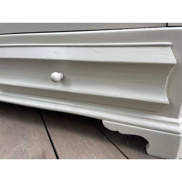 Gray Antique Cabinet in Fir, 1890s For Sale - Image 8 of 18