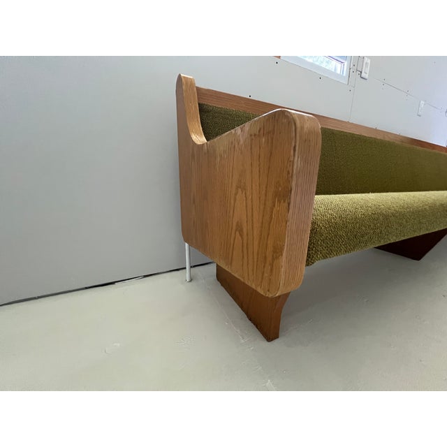 1960s Mid Century Church Pew For Sale - Image 5 of 12