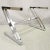 Late 20th Century Mid Century Modern Chrome Frame Z Shaped Metal Desk Dining Table Base For Sale - Image 12 of 12