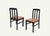 Lacquered wood, leather. Realized in 1970s in Art Déco style. Very good condition.