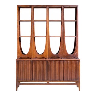 Broyhill Brasilia Mid Century Walnut Room Divider For Sale