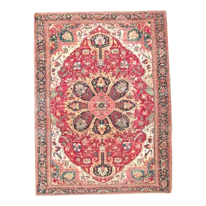 Antique Mansion Size Persian Serapi Rug