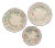 Italian Hand Painted Ceramic Plates - Set of 3 For Sale