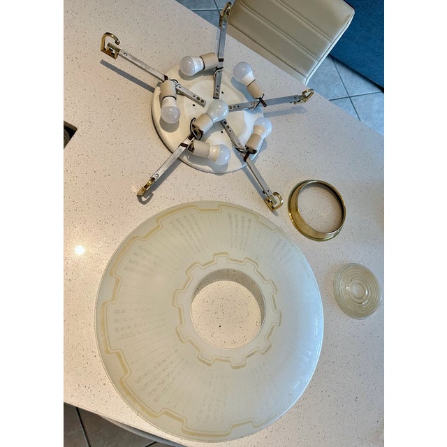 Large Mid-Century Lightolier Pacemaker Flush Mount For Sale - Image 17 of 18