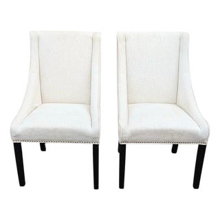 Set Sloping Kegency Arm Dining Chairs For Sale
