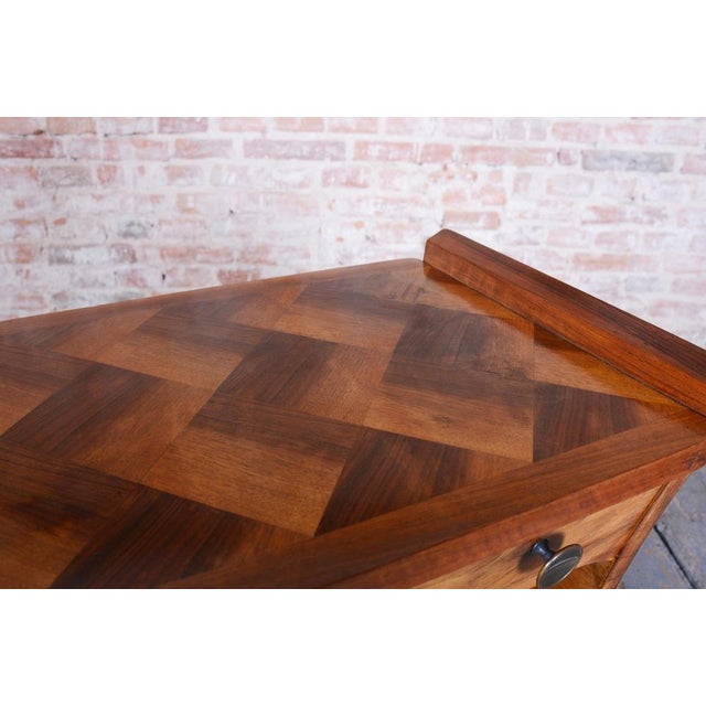 Art Deco Side Table in Walnut, France, 1920s For Sale - Image 13 of 17