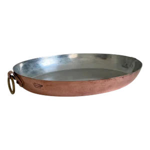 20th Century Lewis Conger New York France Oval Copper Au Gratin