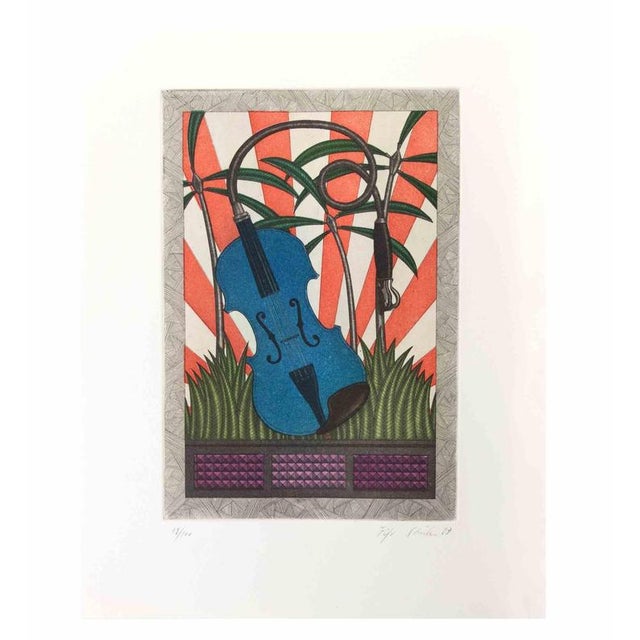 Etching and aquatint realized by Fifo Striker in 1987. Edition of 100. Hand signed and numbered. This piece is attributed...