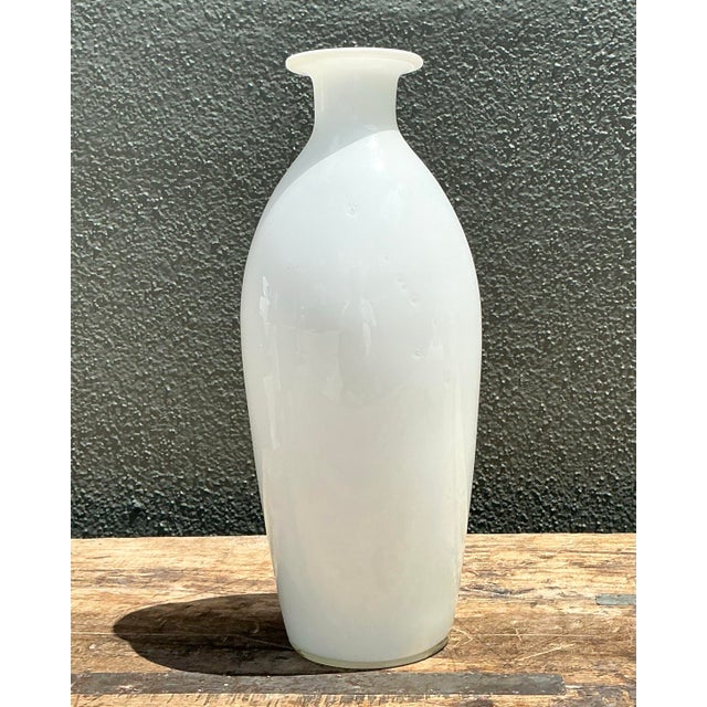 Vintage Milk Glass Bottle For Sale - Image 10 of 12