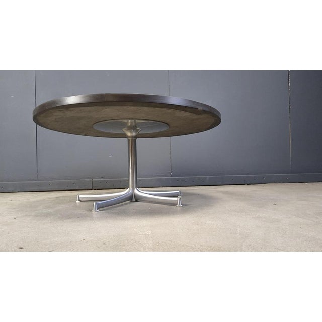 Metal Vintage Slate Coffee Table by Walter Knoll, 1960s For Sale - Image 7 of 12