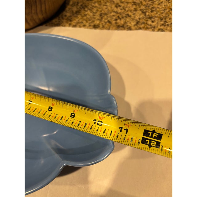 Mid-Century Bauer Pottery Blue Sculptural Bowl — Los Angeles, Circa 1950s For Sale In San Diego - Image 6 of 7
