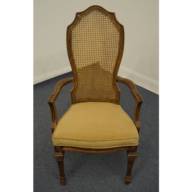 Bernhardt Furniture Italian Provincial Cane Back Dining Arm Chair 765528 Chairish