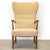 1950s 1950s Danish Oak Wingback Armchair For Sale - Image 5 of 6