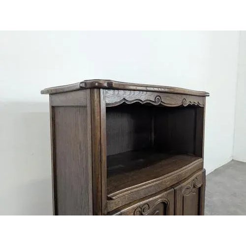 Rustic Oak Bibus Cupboard For Sale - Image 4 of 5