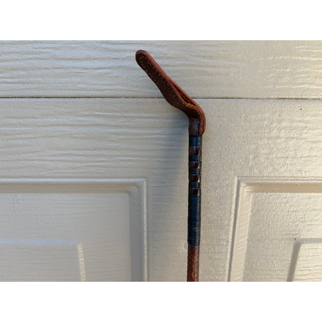 Early 20th Century Hand-Wrapped Leather Riding Crop For Sale - Image 9 of 9