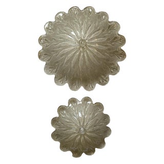 Murano Ceiling Lights, 1980s, Set of 2 For Sale