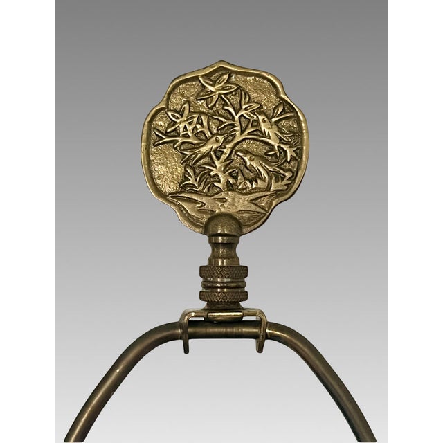 Vintage Chinese Blue and White Floral Porcelain Table Lamp on Ming Style Wood Stand For Sale - Image 13 of 13