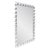 This mirror features textured frames that mimic the undulating patterns of waves, adding a touch of fluidity and movement...