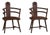 Scandinavian Folk Art Wooden Armchairs with Hand-Carved Motifs, 1920s, Set of 2 For Sale