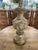 Vintage Mid Twentieth Century Italian Style Heavy Carved Stone Lamp For Sale - Image 6 of 9