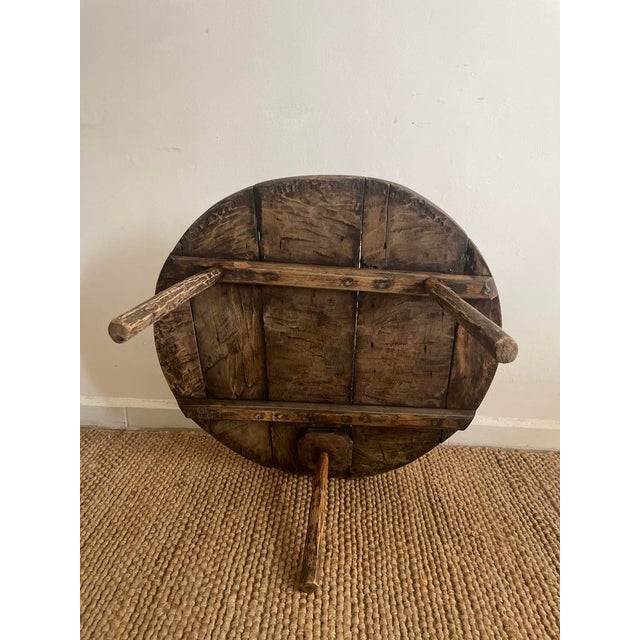 Rustic Vintage Coffee Table in Oak For Sale - Image 3 of 10