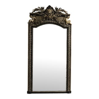 19th Century France Napoleon III Black Wood Full-length & Floor Mirrors For Sale