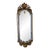Antique Italian Gilt Wall Mirror in Scalloped Detail For Sale