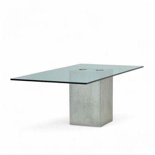 Contemporary Minimalist Sapo Dining Table in Beton Brut from Sergio and Giorgo Saporiti For Sale - Image 3 of 3