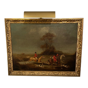 Vintage Hunt Scene Paintings - A Pair