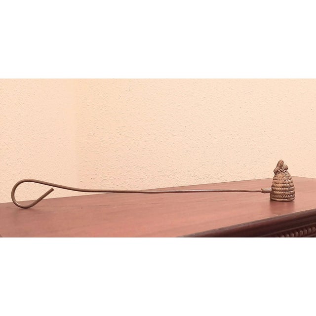 Vintage Brass Bee on Hive Candle Snuffer For Sale In Fayetteville, AR - Image 6 of 10