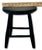 Very Nice Hand Made Antique American Primitive Pine Wood Footstool With Excellent Original Old Black Paint For Sale - Image 16 of 18