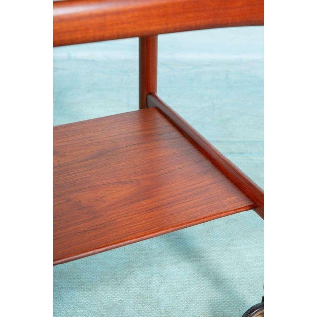 Vintage Danish Bar Cart in Teak by Hans J. Wegner For Sale - Image 18 of 18