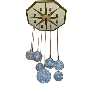 Large Mid-Century Cascading Pendant Lamp from Hillebrand, 1960s For Sale