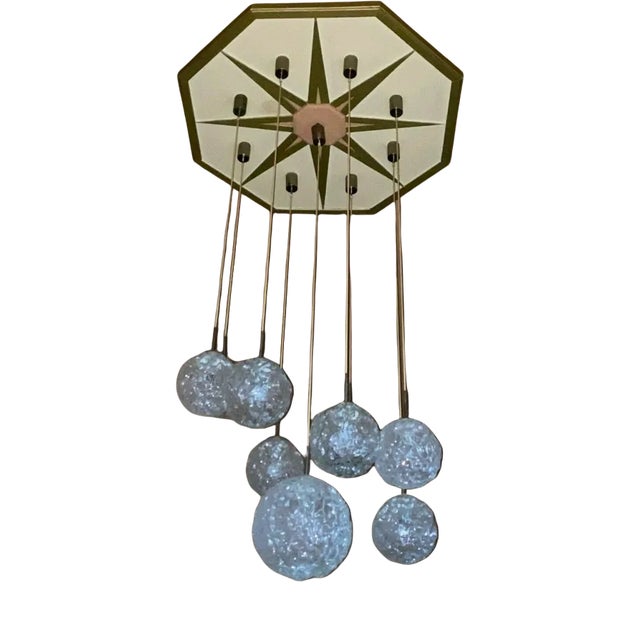 Large Mid-Century Cascading Pendant Lamp from Hillebrand, 1960s For Sale