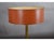 Orange Vintage Brass and Leather Desk Lamp, 1960s For Sale - Image 8 of 11