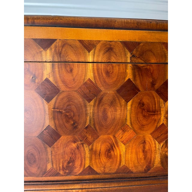 Late 19th Century Antique Figured Walnut Chest on Legs For Sale - Image 4 of 13